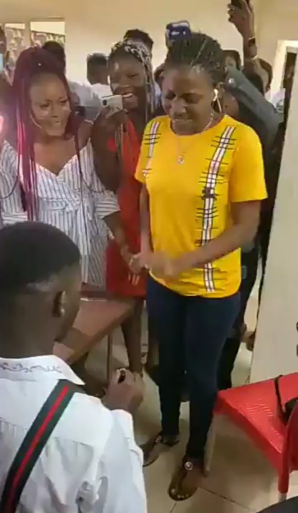 Lady Runs Mad While Trying To Accept Proposal Ring From Her Boyfriend (Video)