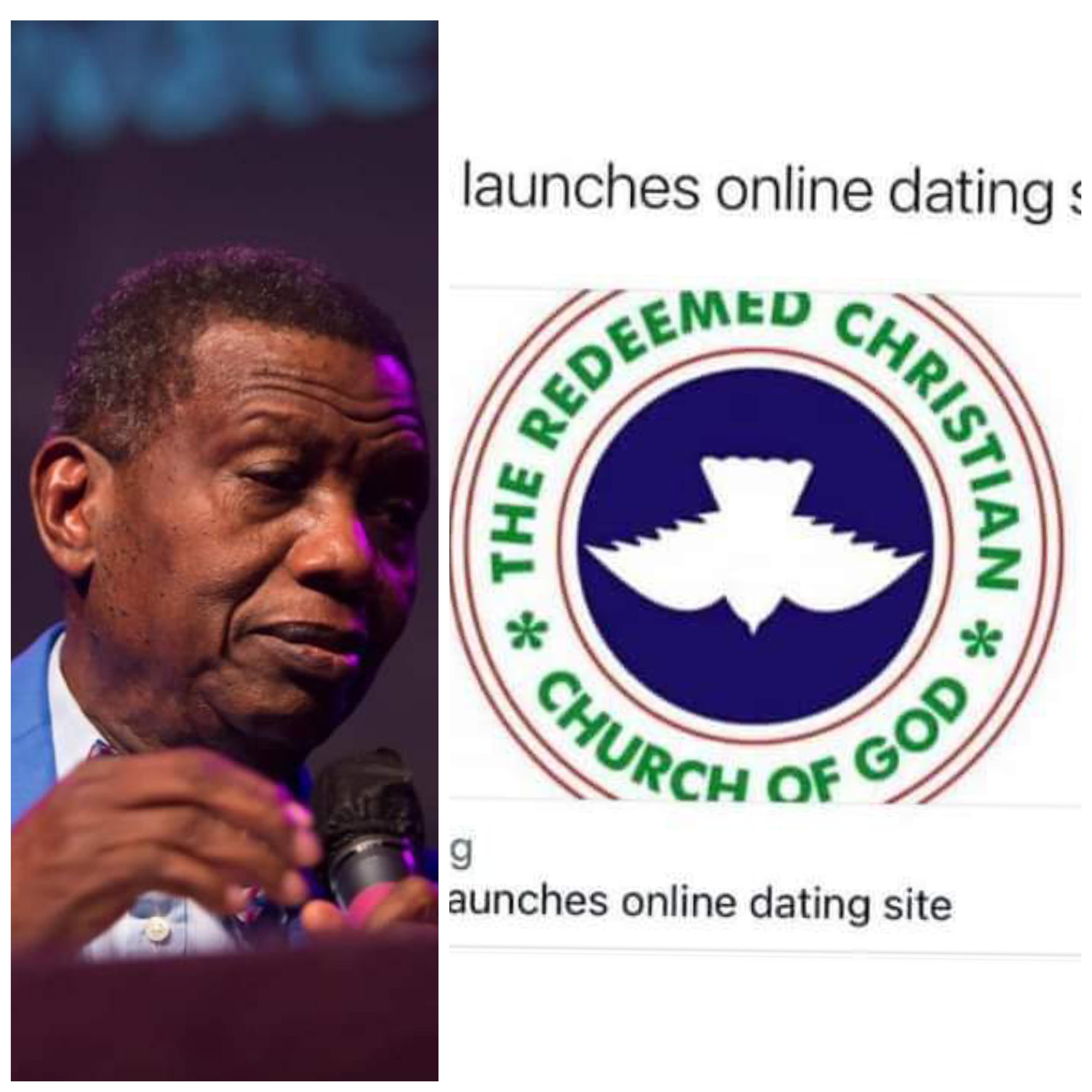 Reactions As Redeemed Christian Church Of God Launches An Online Dating Website (details)