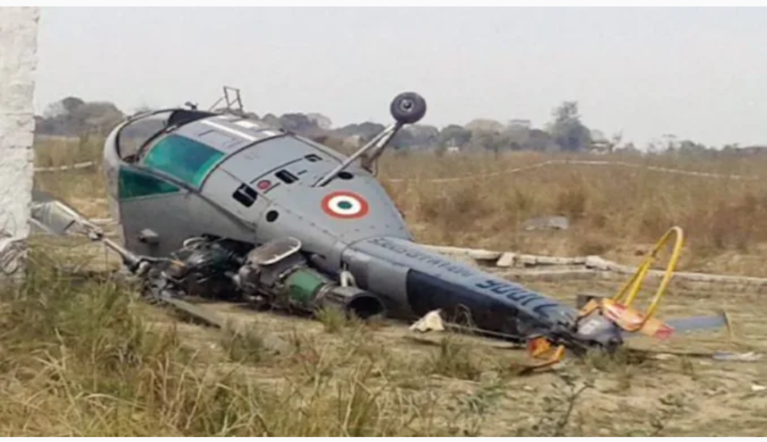 JUST IN: Army helicopter crashes, two onboard officials survive crash