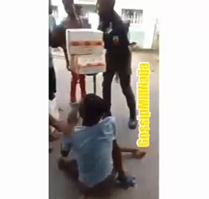 More COVID-19 Palliatives In Calabar As Policeman Gives A Disabled His Own Share