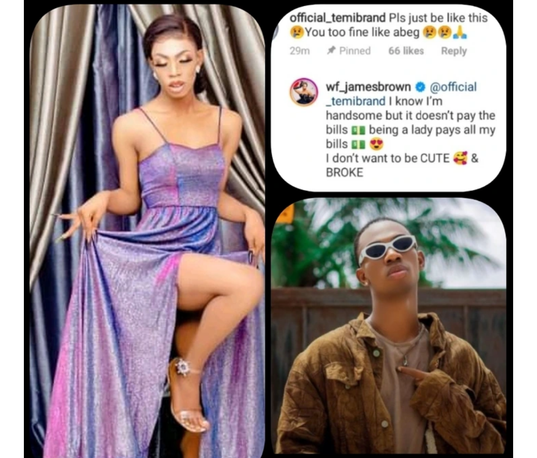 Nigerian crossdresser James Brown explains why he chose to be a gender bender.