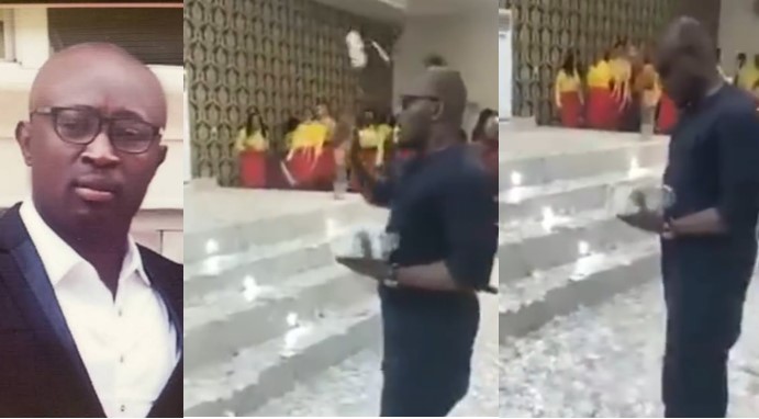 Revealed! Tony Chidi Onwurolu The Man lavishly spraying money in church surfaces is a drug Baron, NDLEA declared him wanted. (Watch)