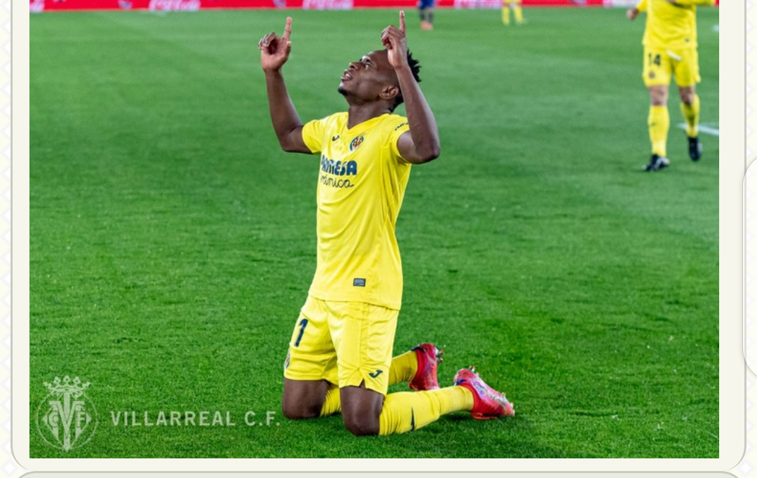 Chukwueze Ends 17-Game La Liga Goal Drought With Brace In Villarreal Win