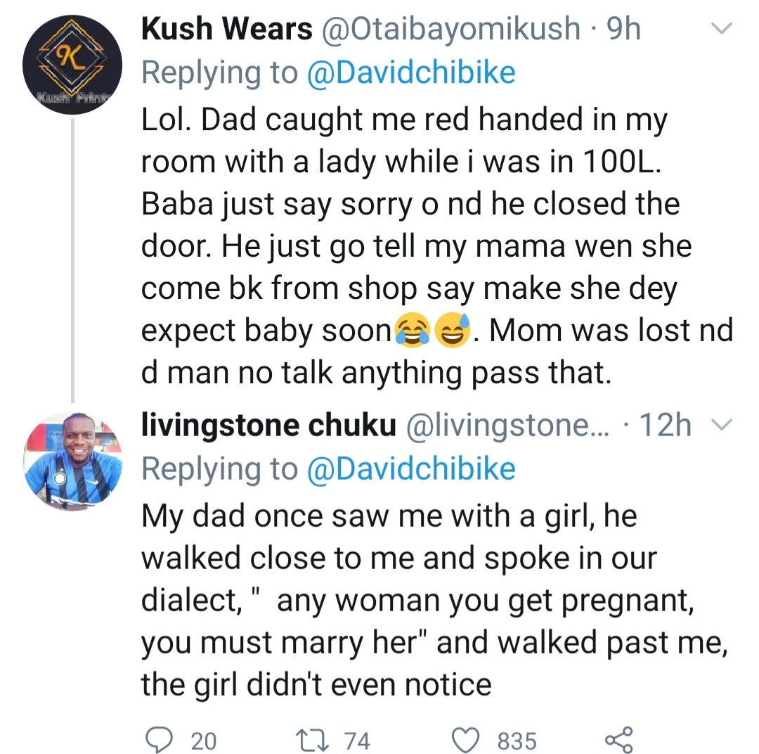 Nigerians share hilarious experience they had growing up with their fathers