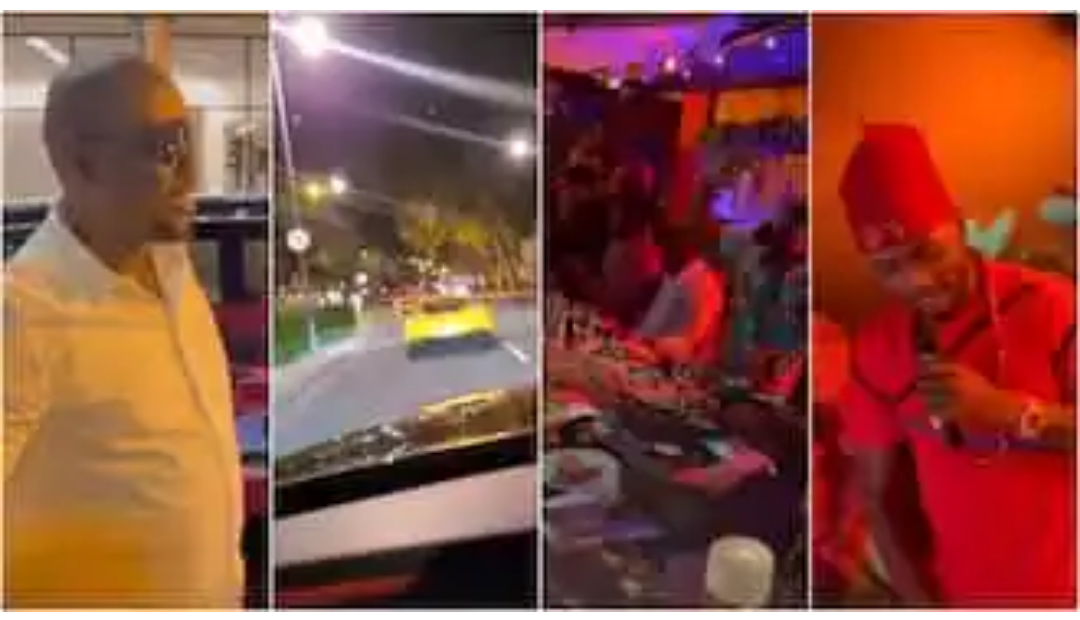Obi Cubana Wows UK Citizens in London, Leads Friends in Rolls Royce, Ferrari to Celebrate Iheanacho’s Birthday