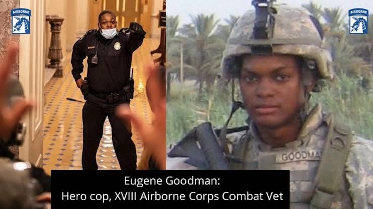 U.S. senate agrees to grant police officer Eugene Goodman the Congressional Gold Medal for his bravery during the capitol riots