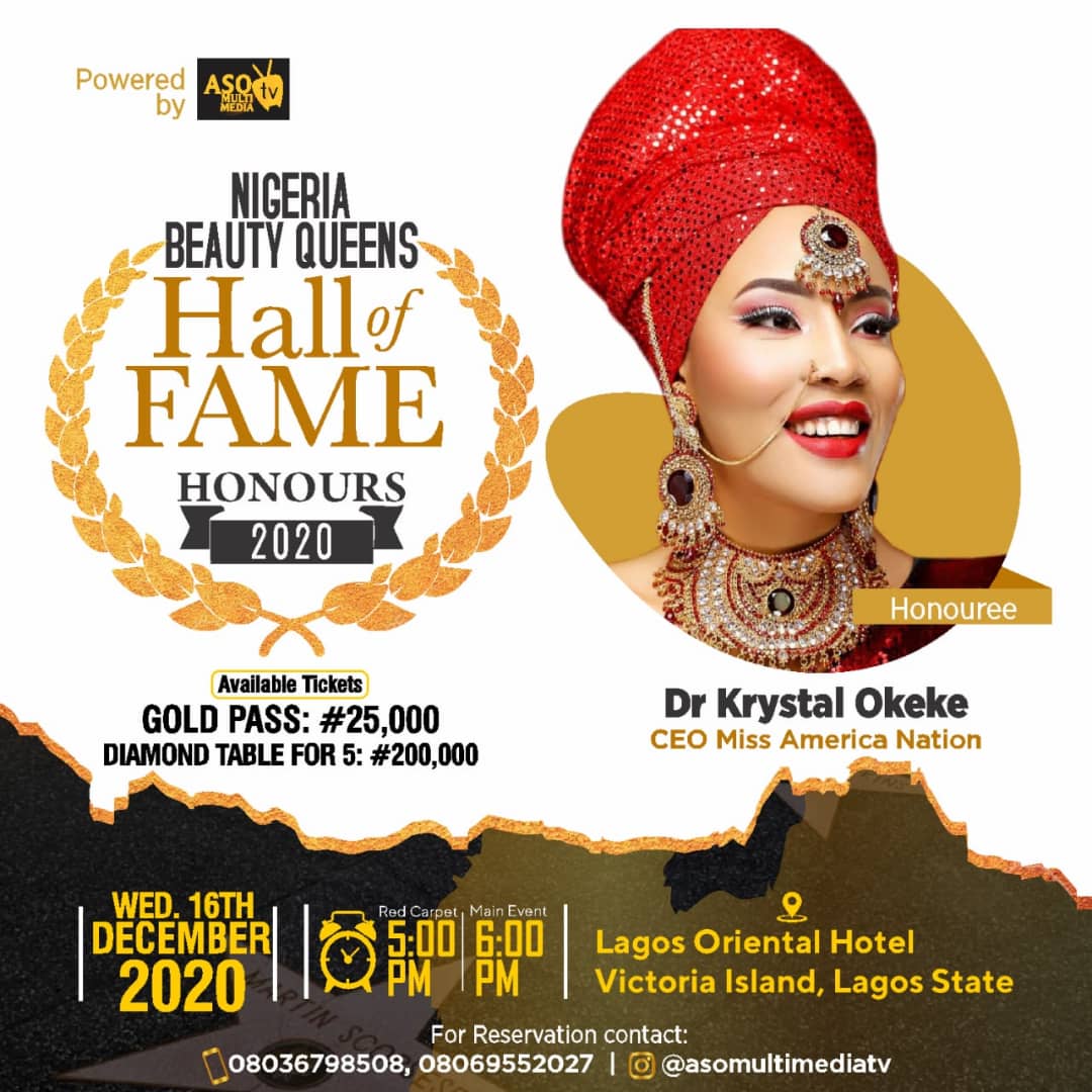 Agbani Darego, Top Queens To Storm Nigeria Beauty Queens Hall Of Fame Honours