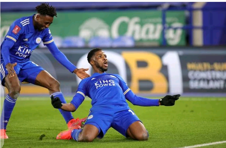 Kelechi Iheanacho ends interview with deafening scream as Leicester dump Man Utd out