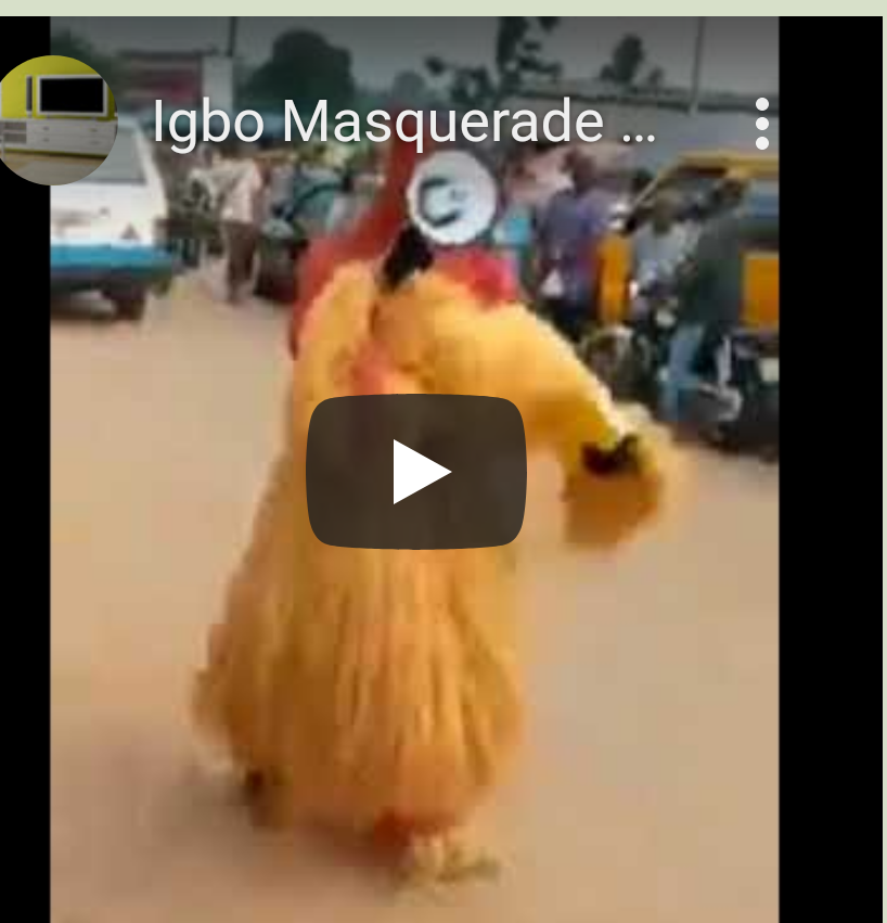 Igbo Masquerade Preaches The Gospel Of Jesus Christ On The Street (Photo, Video)