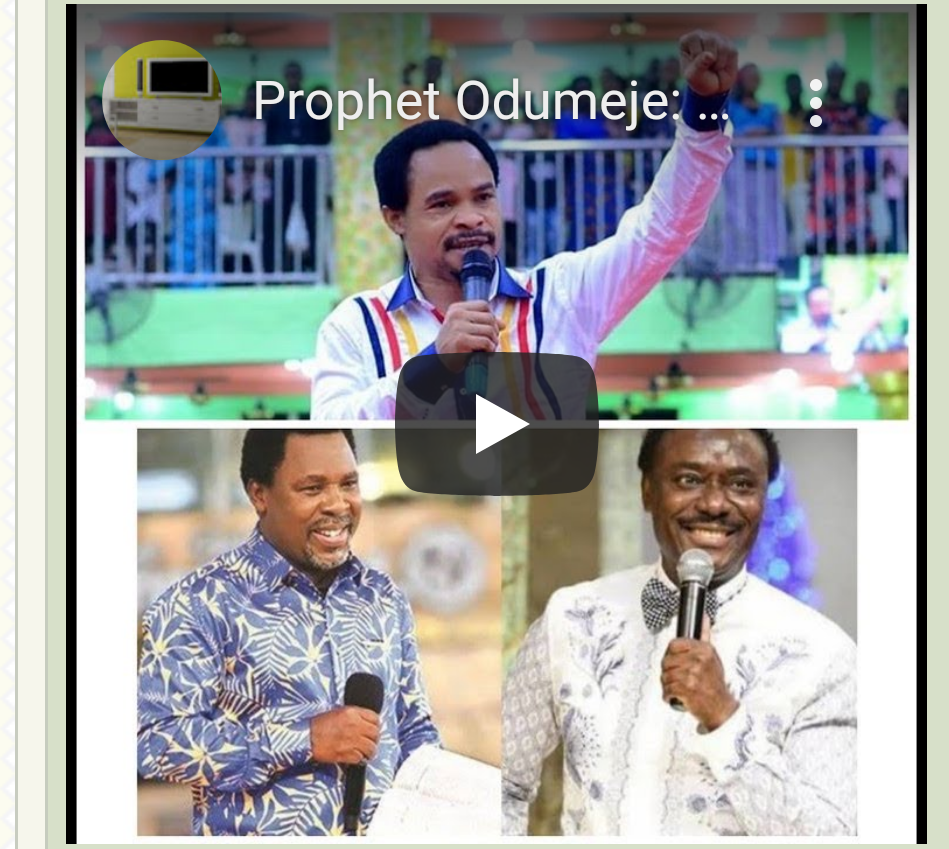 TB Joshua: Chris Okotie Needs A Dirty Slap To Correct His Senses – Odumeje (Video)