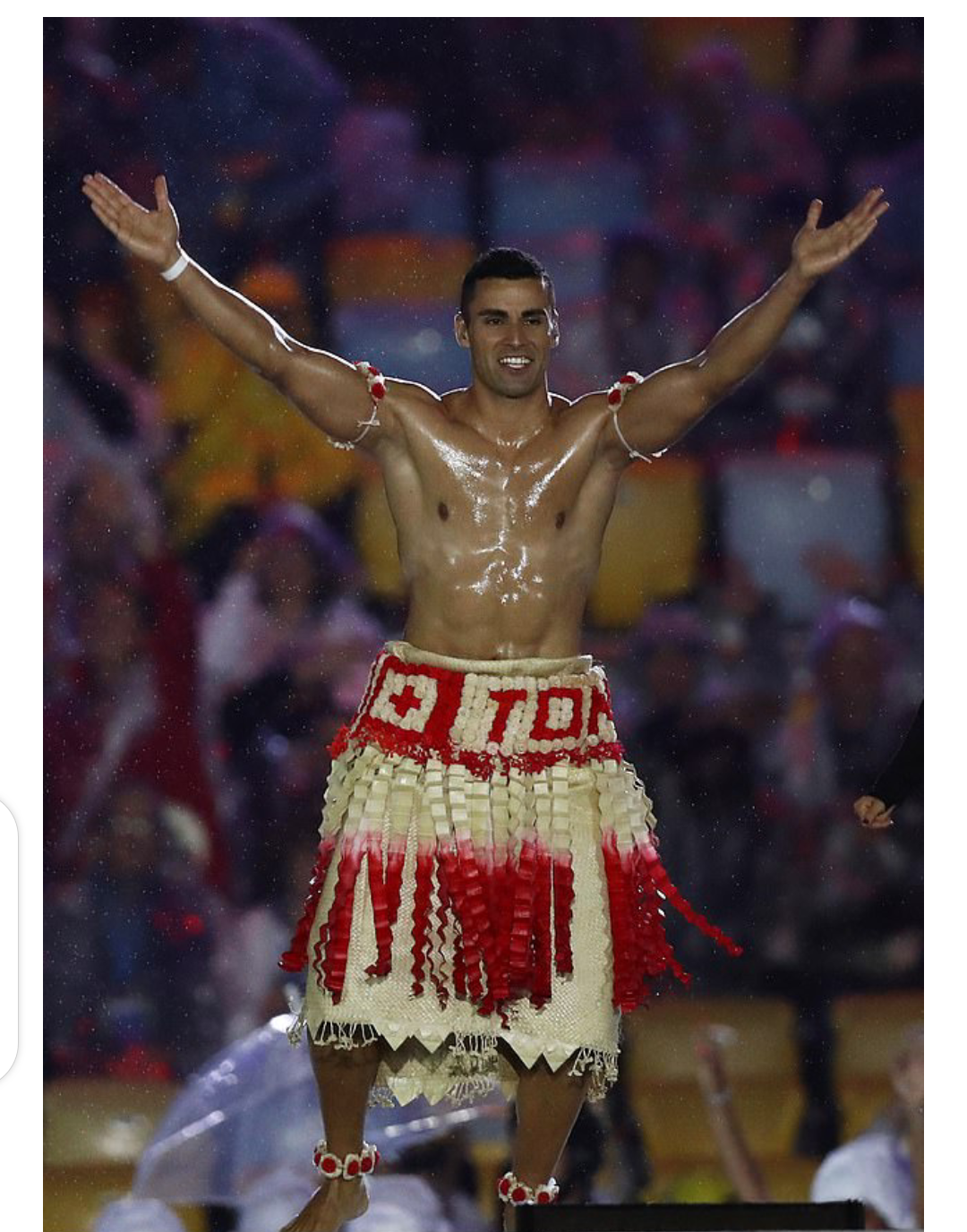 Topless Tongan Steals The Show At Tokyo Olympic As He Appears Without Shirt (Photos)