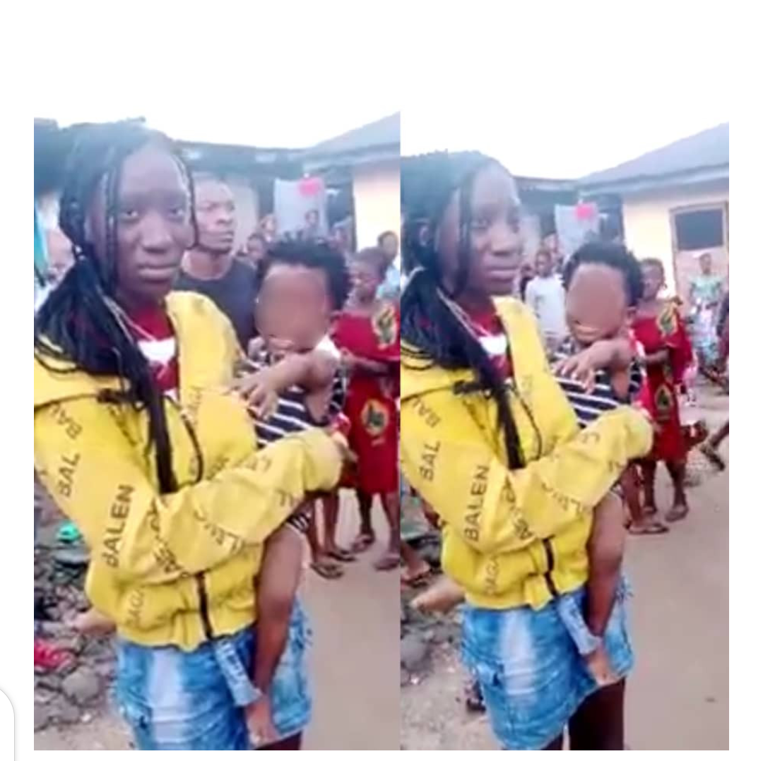 Young Lady Who Stole A Child In Rivers State Paraded (Photos)