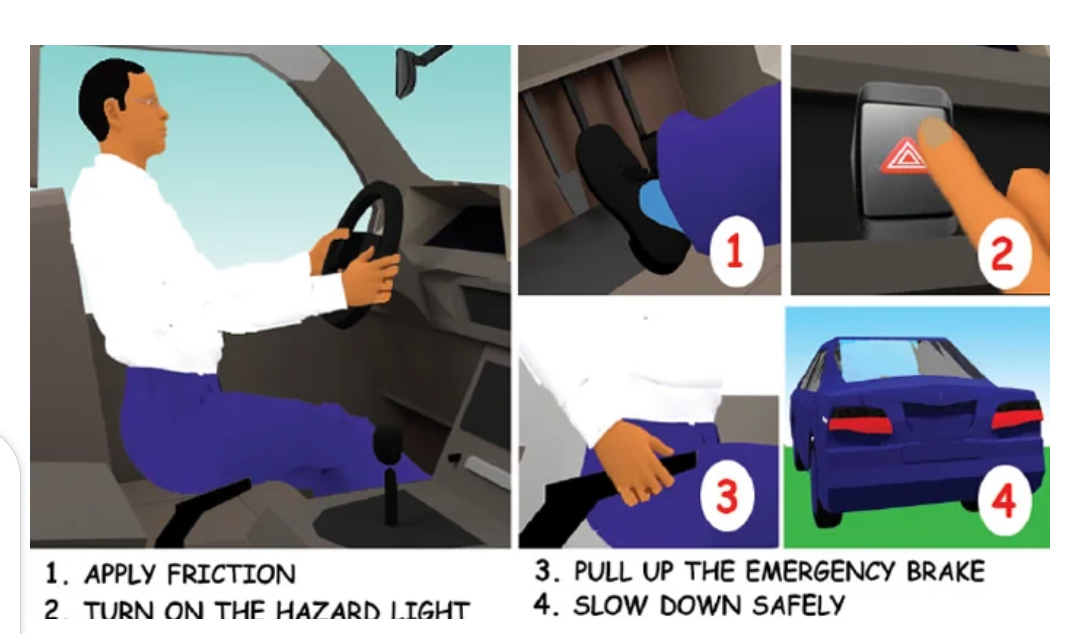 ICYMI: Five tips to survive brake failure when driving