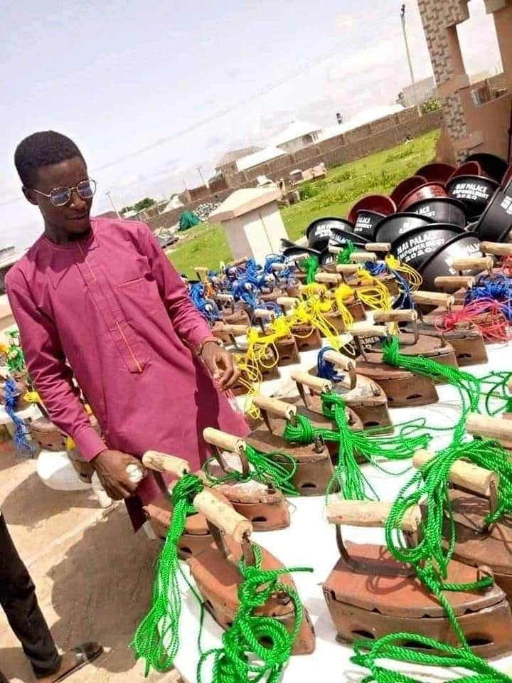 Empowerment: Kabiru Amadu Mai-Palace Shares Detergent, Local Iron