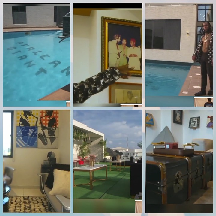 » Burna Boy Shares A Video Of His Mansion And Fela’s Vintage Records And Instruments