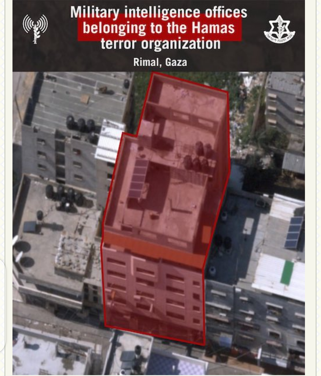 Israeli Forces Hit Hamas Military Intelligence Centre, Many Feared Dead
