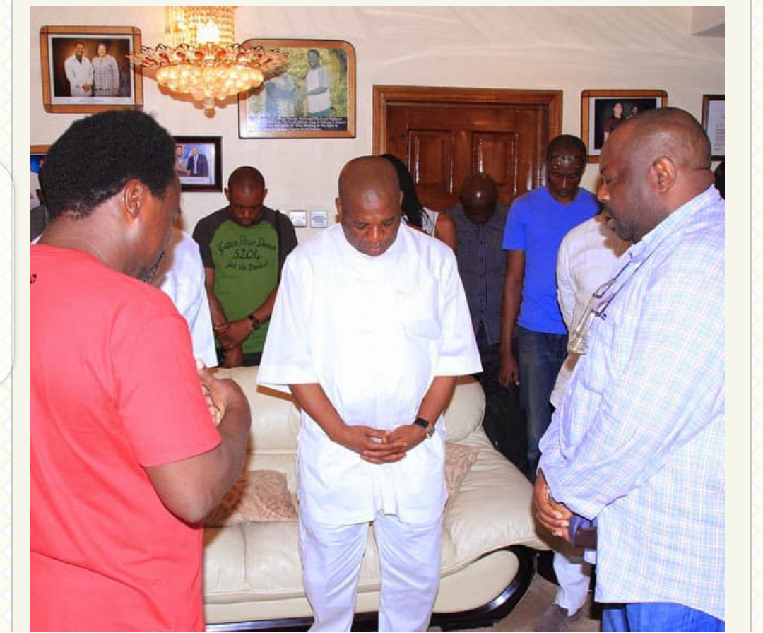 Senator Kalu Mourns TB Joshua, Shares Memorable Photos