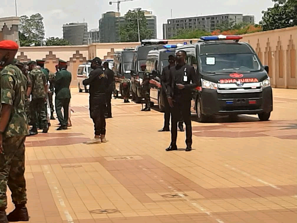 Photos/Videos from the ongoing funeral rites for the Chief of Army Staff and other military officers killed in ill-fated military aircraft crash