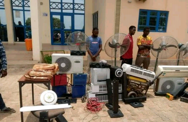 Two Bida Poly students arrested for alleged burglary and theft on campus