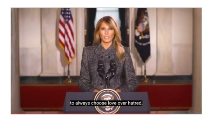 Read/ Watch Melania Trump’s Goodbye Speech That Caused Uproar In The US