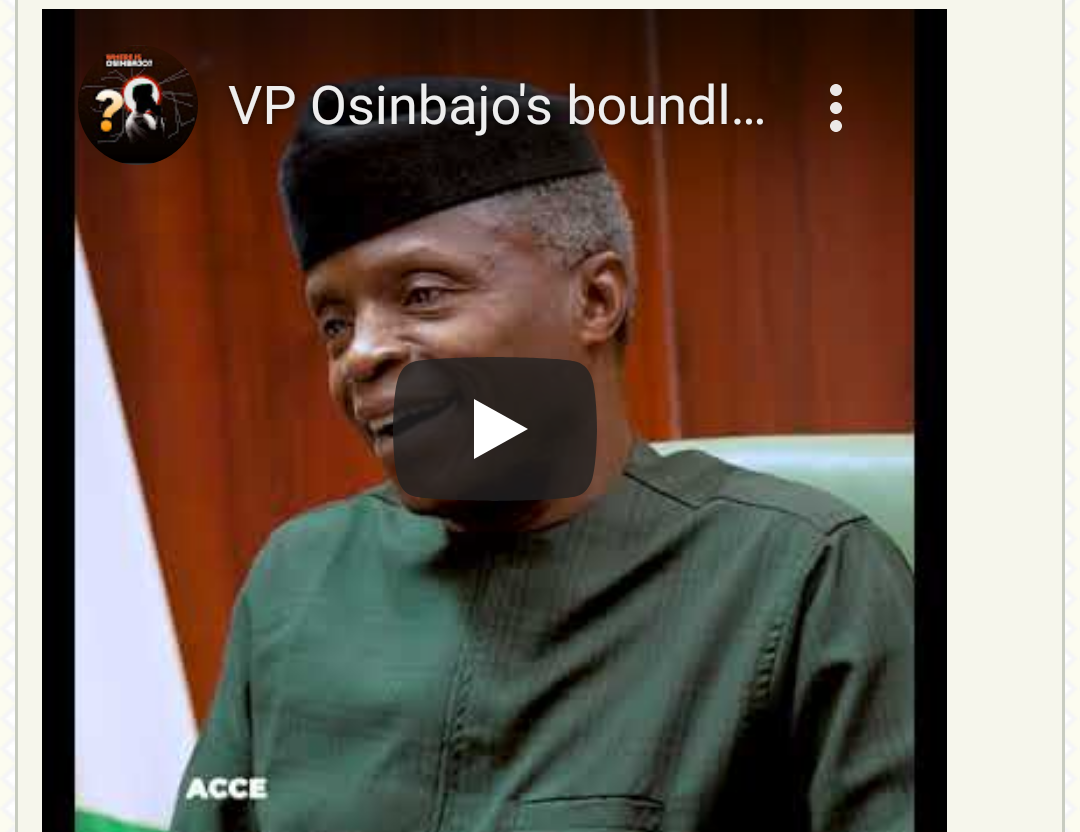 Vice President Yemi Osinbajo Speaks French Fluently At An International Conference (Video)