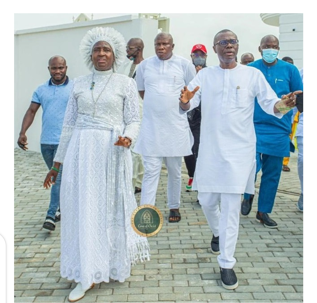 Esther Ajayi Hosts Sanwo-Olu Ahead Of Dedication Of Lagos Cathedral (Photos)