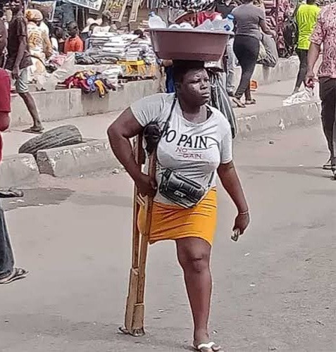 Amputee hawker who went viral for selling water despite disability transforms into a ‘beauty queen’ for 27th birthday (photos)