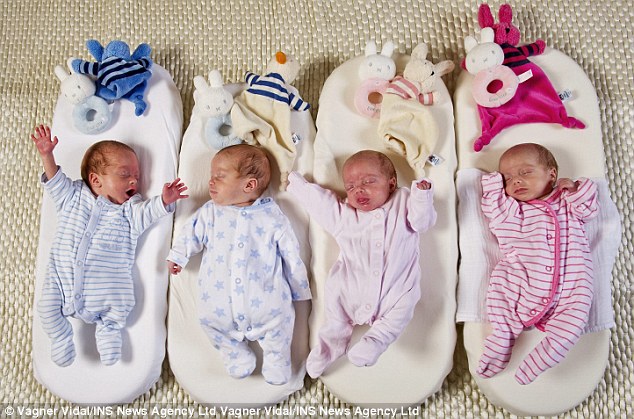 Amazing: The Couple Defied The Odds Of 70 Million In One, Welcoming Quadruplets Two Identical Boys And Two Identical Girls
