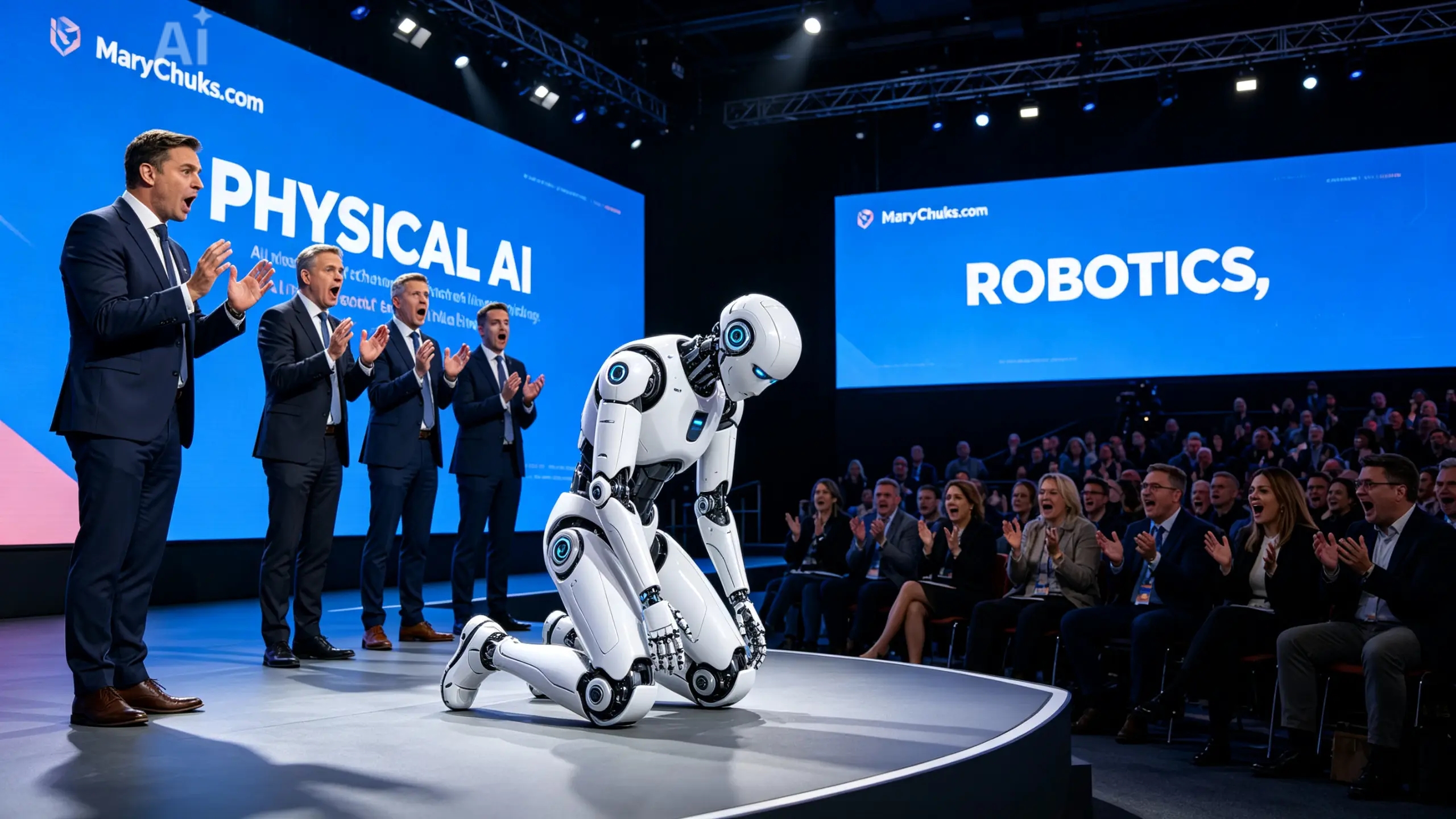Qualcomm Robot Collapses During Live AI Demonstration—and the Internet Cannot Stop Laughing