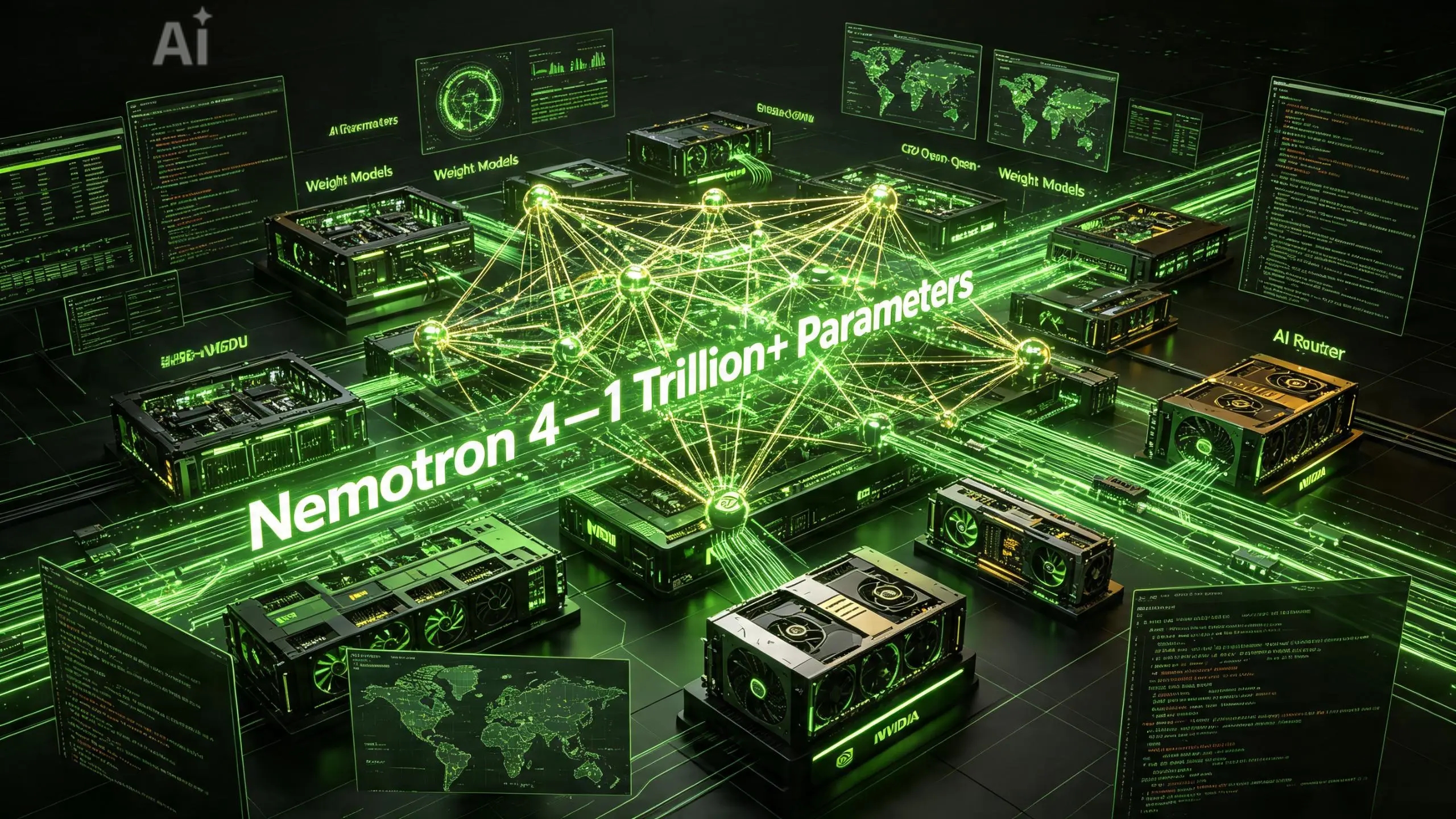 Nvidia Is Building a One-Trillion-Parameter AI Model—and It Wants the Open-Model Crown